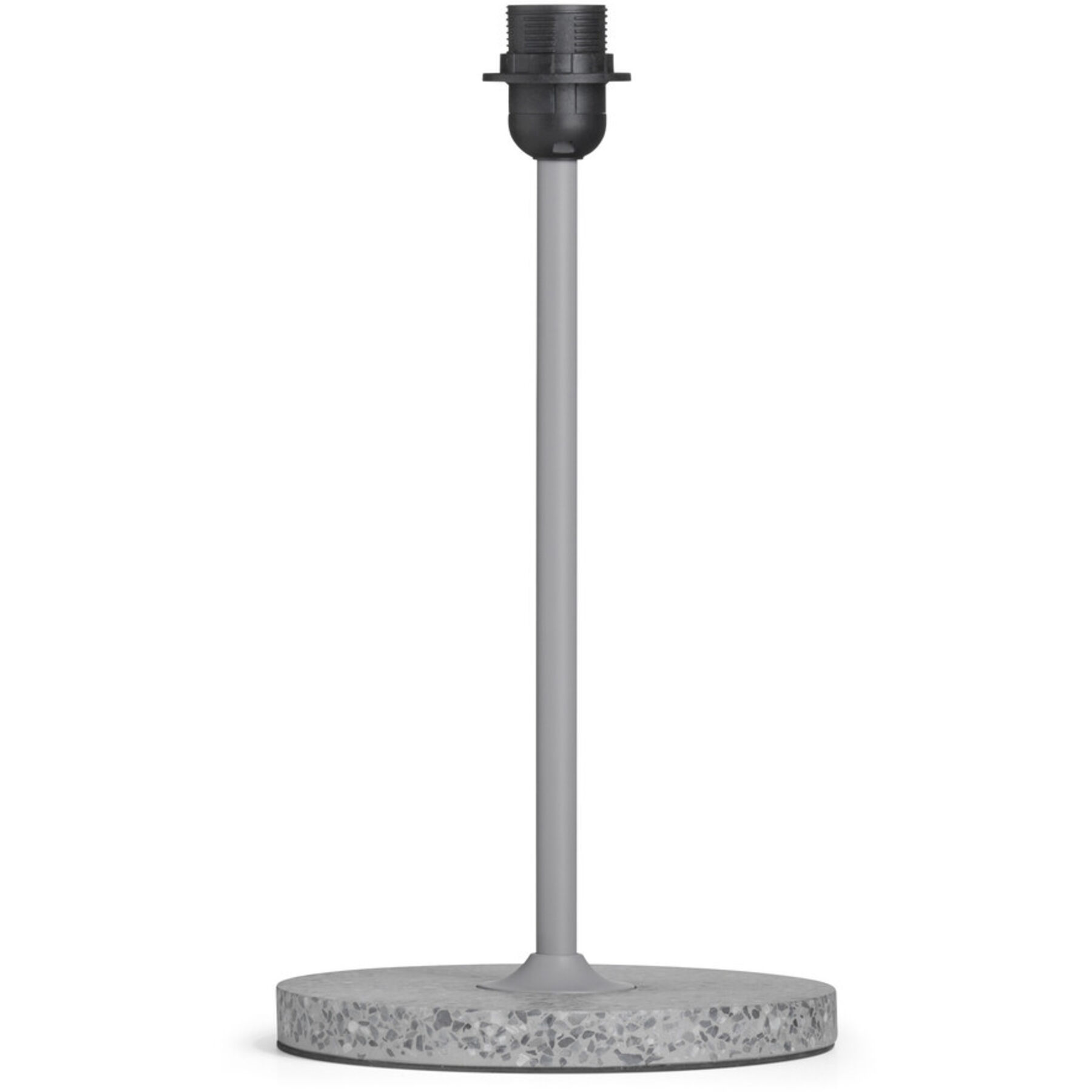 Designer-Tischleuchtenfuss HAY Common E27 Terrazzo grau H 39 cm - Farbe: Beige, Grau - Material: Stahl - Lichtfarbe: Extra warmweiss