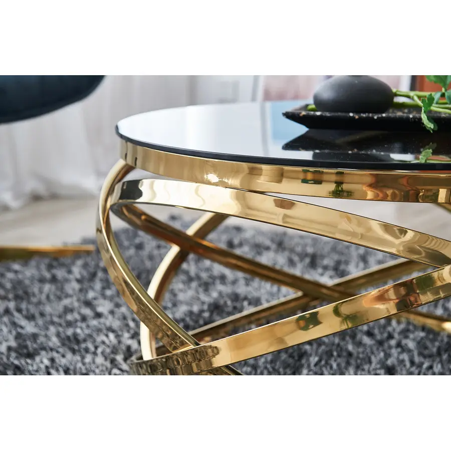 Merax Tavolino da salotto moderno lucido con LED, con 3 cassetti Merax Tavolino da salotto moderno lucido con LED, con 3 cassetti
