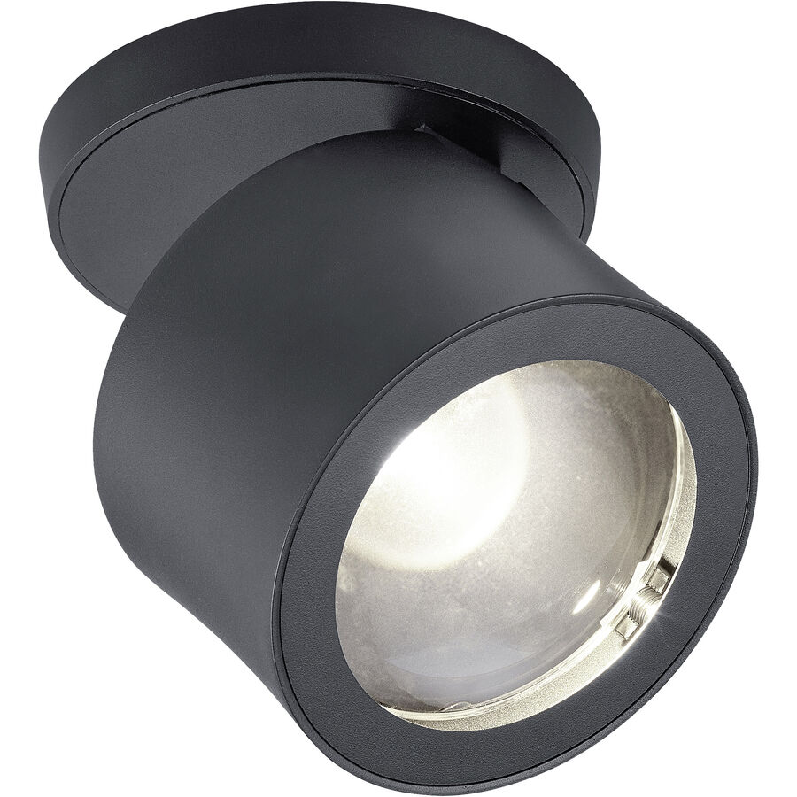 Designer-Spot Bankamp Impulse schwarz D 12 cm - LED - Lichtfarbe: Extra warmweiss - Material: Aluminium/Stahl- LED Energiesparlampe