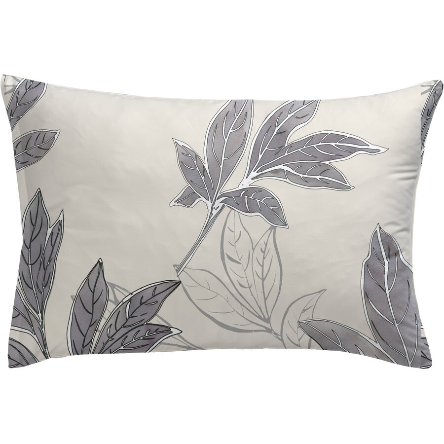 Kissenbezug Ritana Silber/Beige Baumwolle 65 cm 100 cm – Farbe: silber/ecru – Kissenbezug
