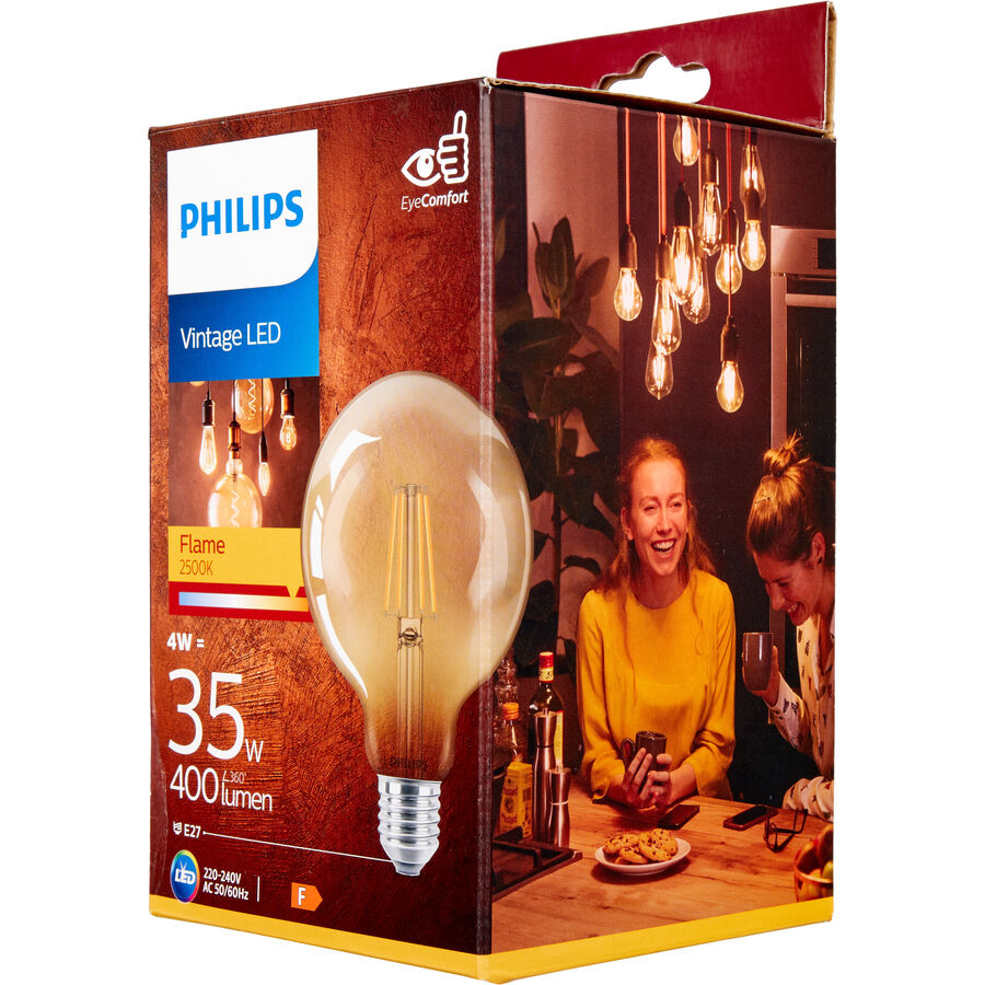 Philips Philips LEDclassic Lampe Gold ersetzt 25W, E27, warmweiß (1800 Kelvin), Dekolampe