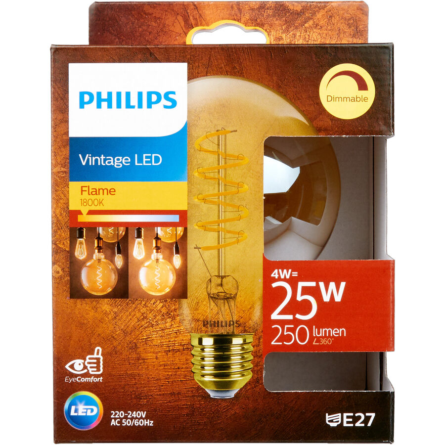 Philips Philips LEDclassic Lampe Gold ersetzt 40W, E27, warmweiß (2200 Kelvin), Dekolampe, dimmbar