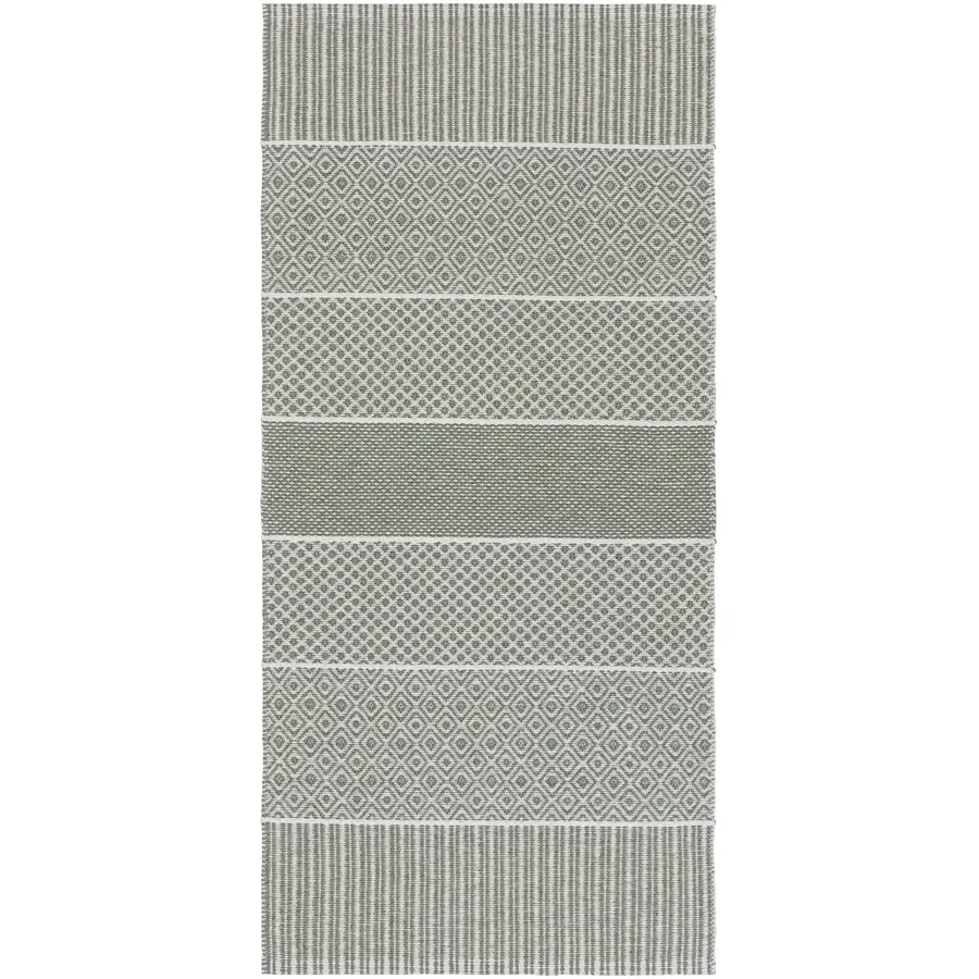 Outdoor-Teppich Alfie olive Streifen PVC 150 x 250 cm