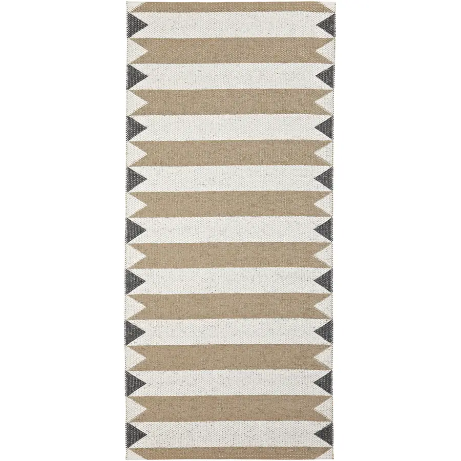 Outdoor-Teppich Peak beige Streifen PVC 150 x 250 cm