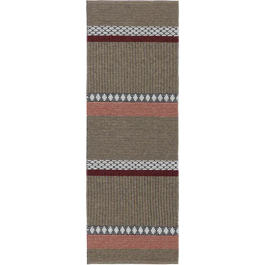 Outdoor-Teppich Savanne beige Streifen PVC 200 x 250 cm
