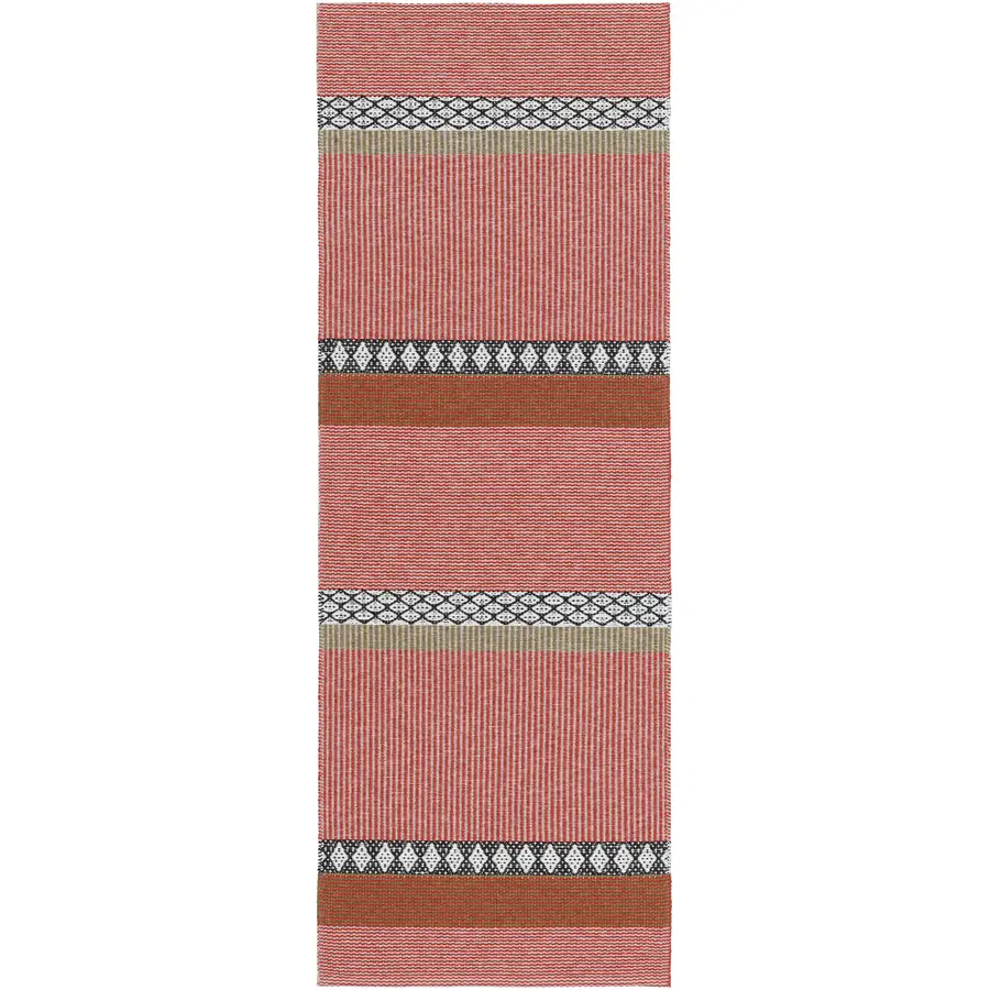 Outdoor-Teppich Savanne rot Streifen PVC 170 x 200 cm