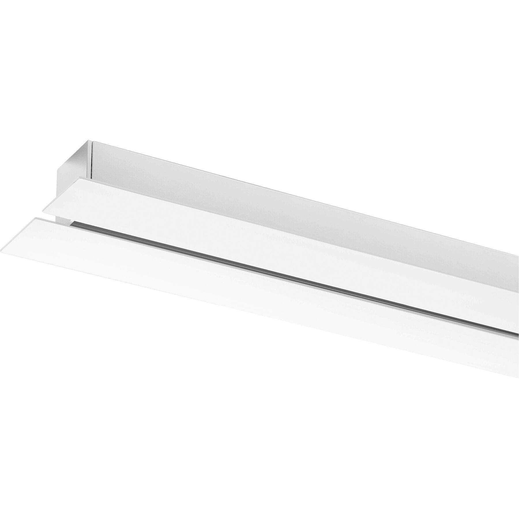 Designer-Pendellampen-Schiene Bankamp Strada 2.0 weiss 150 cm - Farbe: Schwarz - Material: Aluminium/Stahl - LED - Lichtfarbe: Extra warmweiss - LED Energiesparlampen
