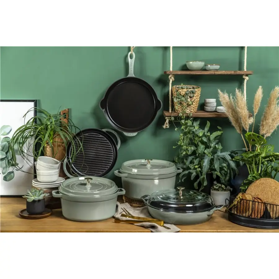 Gusseisen-Topf STAUB grün Gusseisen 5.25 l