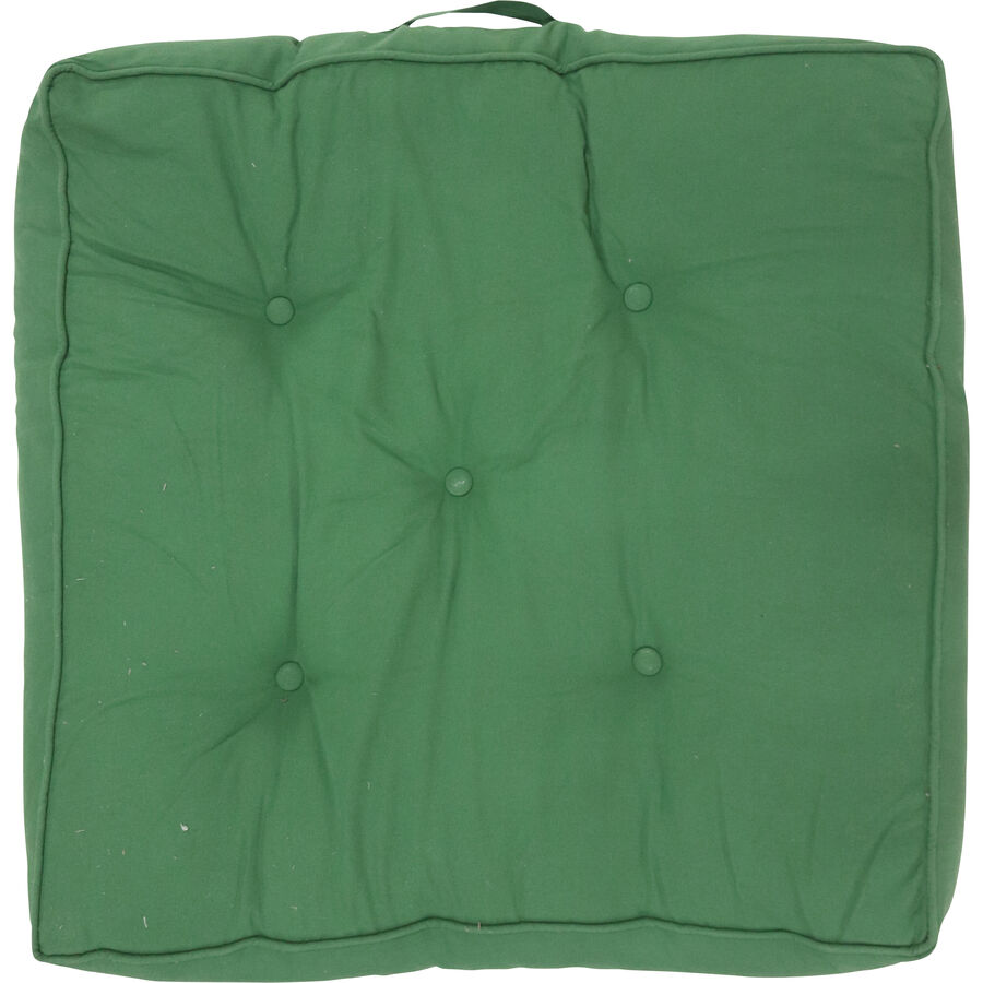 Gartensitzkissen Boxy Grün Baumwolle 80 cm 80 cm