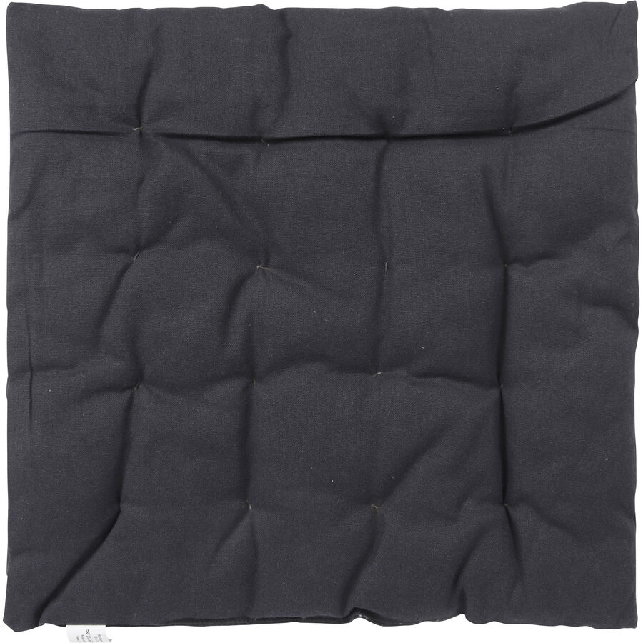 Gartensitzkissen Ischia Schwarz Baumwolle 40 cm 40 cm