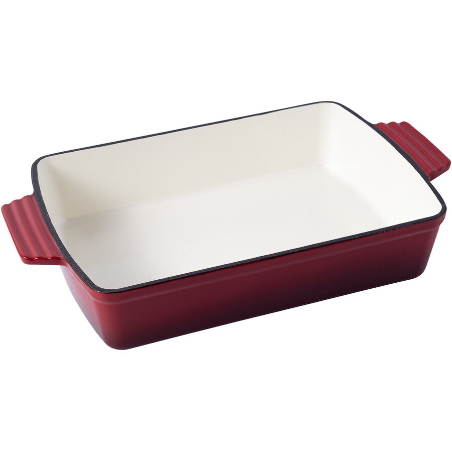 Auflaufform Cara Rot Metall 35.5 cm 6.6 cm