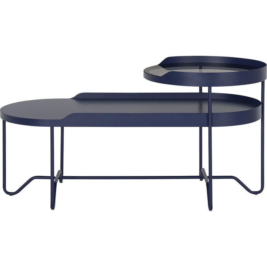 Beistelltisch Yasin Blau Stahl 97 cm
