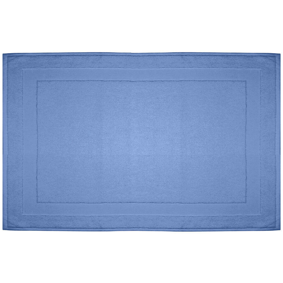 Badteppich Nea Blau Baumwolle 50 cm 75 cm – Farbe: Indigo – Badteppich