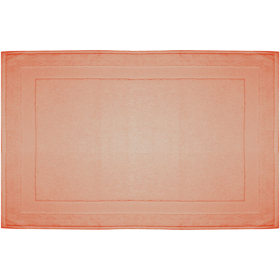 Badteppich Nea Orange Baumwolle 50 cm 75 cm – Farbe: Papaye – Badteppich