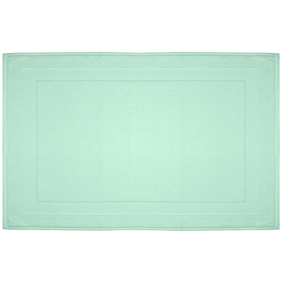 Badteppich Nea Grün Baumwolle 50 cm 75 cm – Farbe: jade – Badteppich
