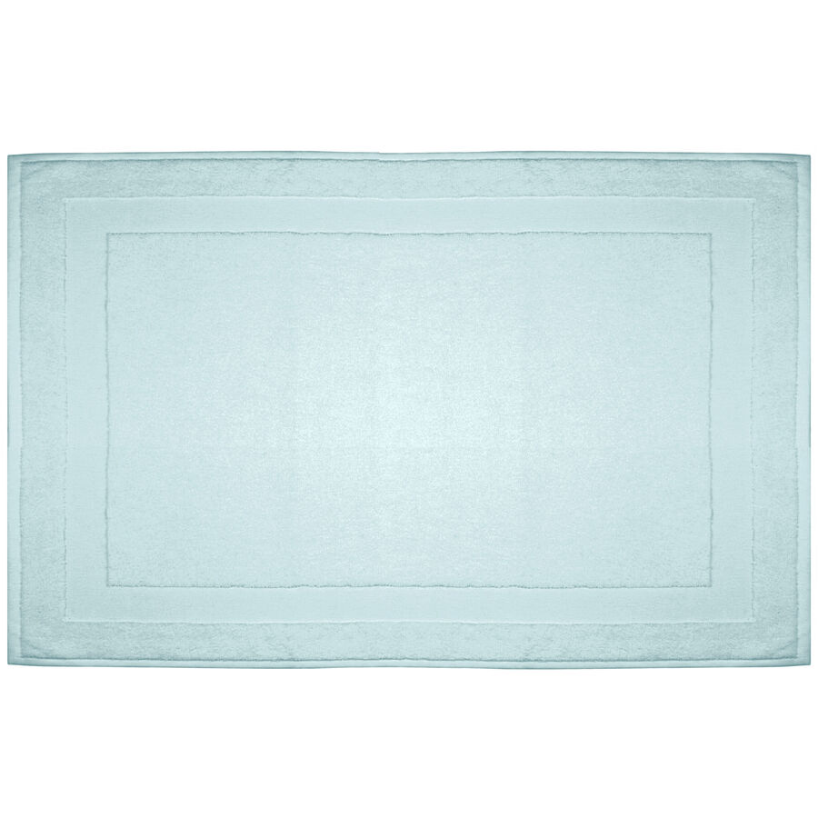 Badteppich Nea Cyan Baumwolle 50 cm 75 cm – Farbe: türkis – Badteppich