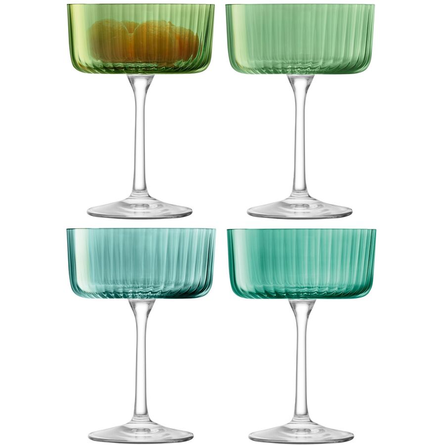 Cocktailgläser-Set Gems Grün Glas 13 cm 9.1 cm