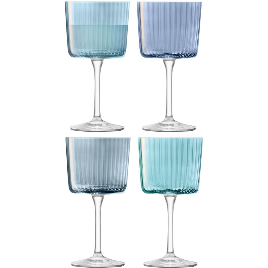 Weingläser-Set Gems Blau Glas 15.5 cm 8 cm