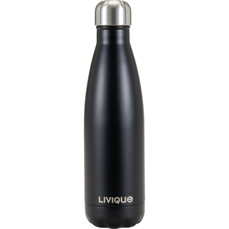 Thermosflasche Valerie Schwarz Edelstahl – Thermosflasche