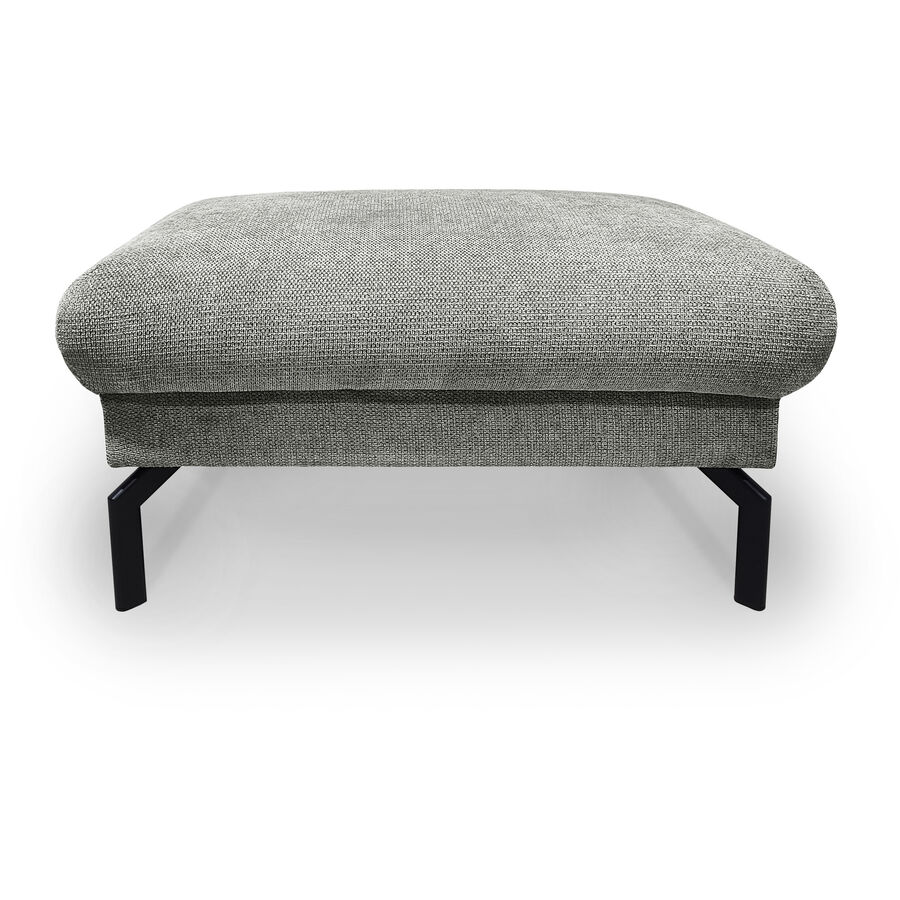 Sgabello Gomero Grigio ciottolo, nero Tessuto, metallo A 46 L 90 cm