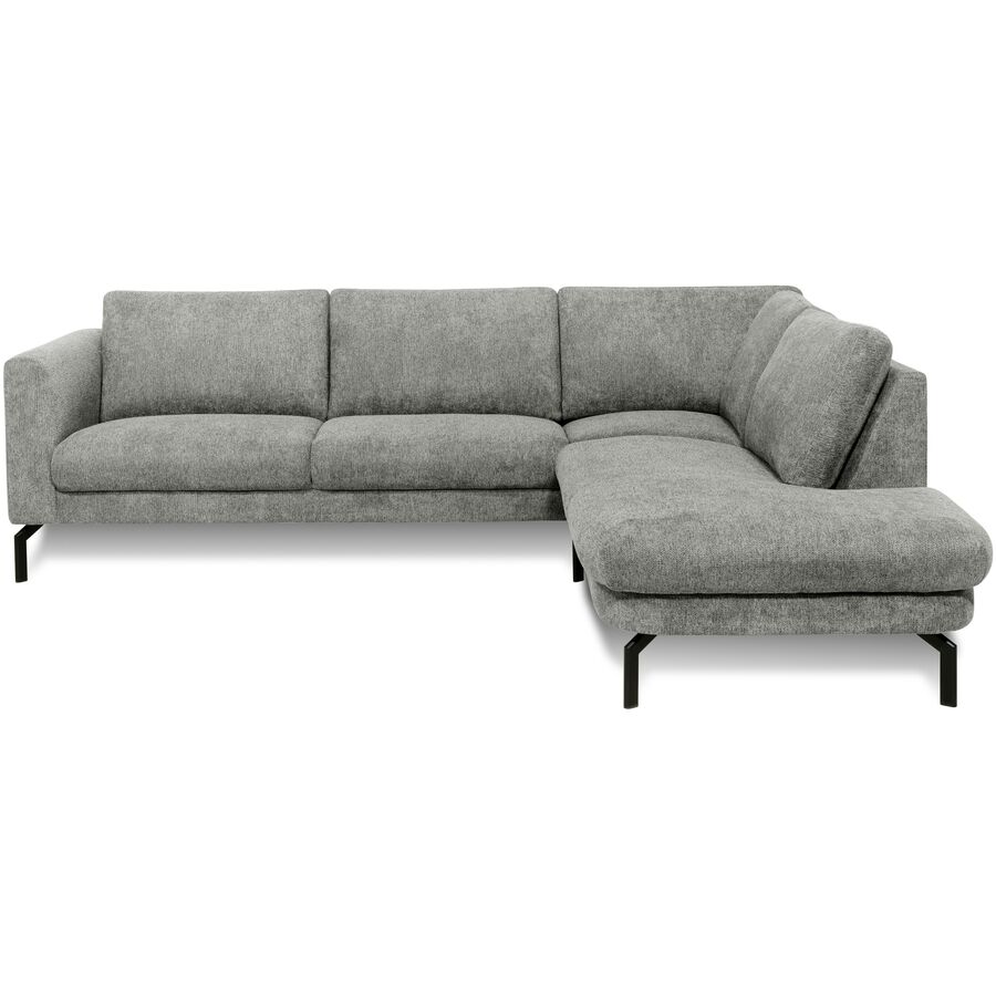 Divano angolare Gomero Materiale grigio ciottolo L 264 P 220 cm