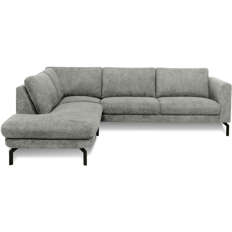Divano angolare Gomero Materiale grigio ciottolo L 264 P 220 cm