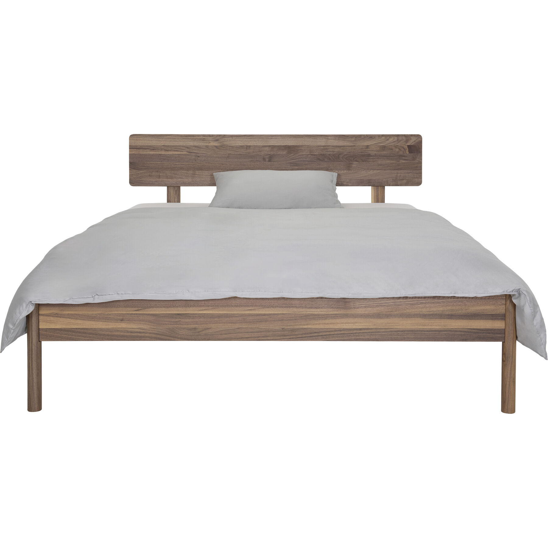 Bett Lund Natur Nussbaum Massivholz 160 x 200 cm - Möbel Konfigurator: Traummöbel individuell zusammenstellen