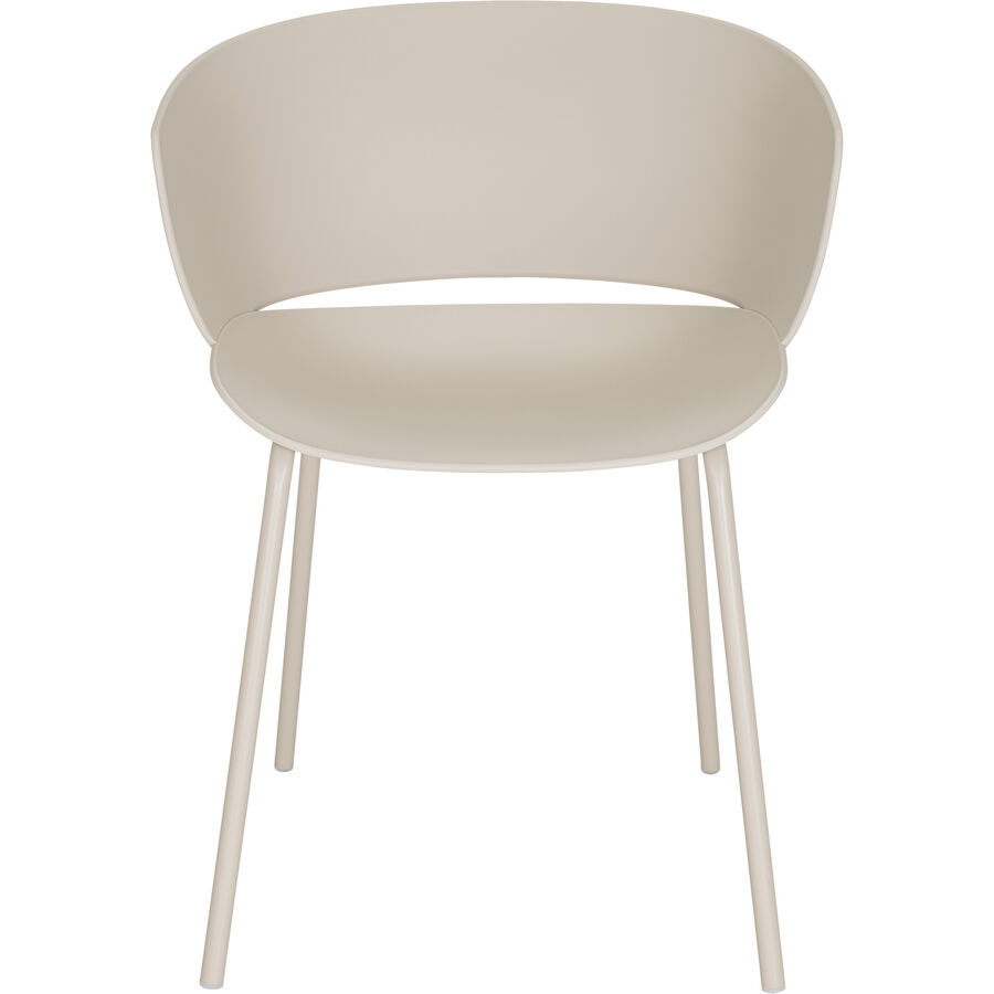 Stuhl Conza Beige Kunststoff 47.5 cm