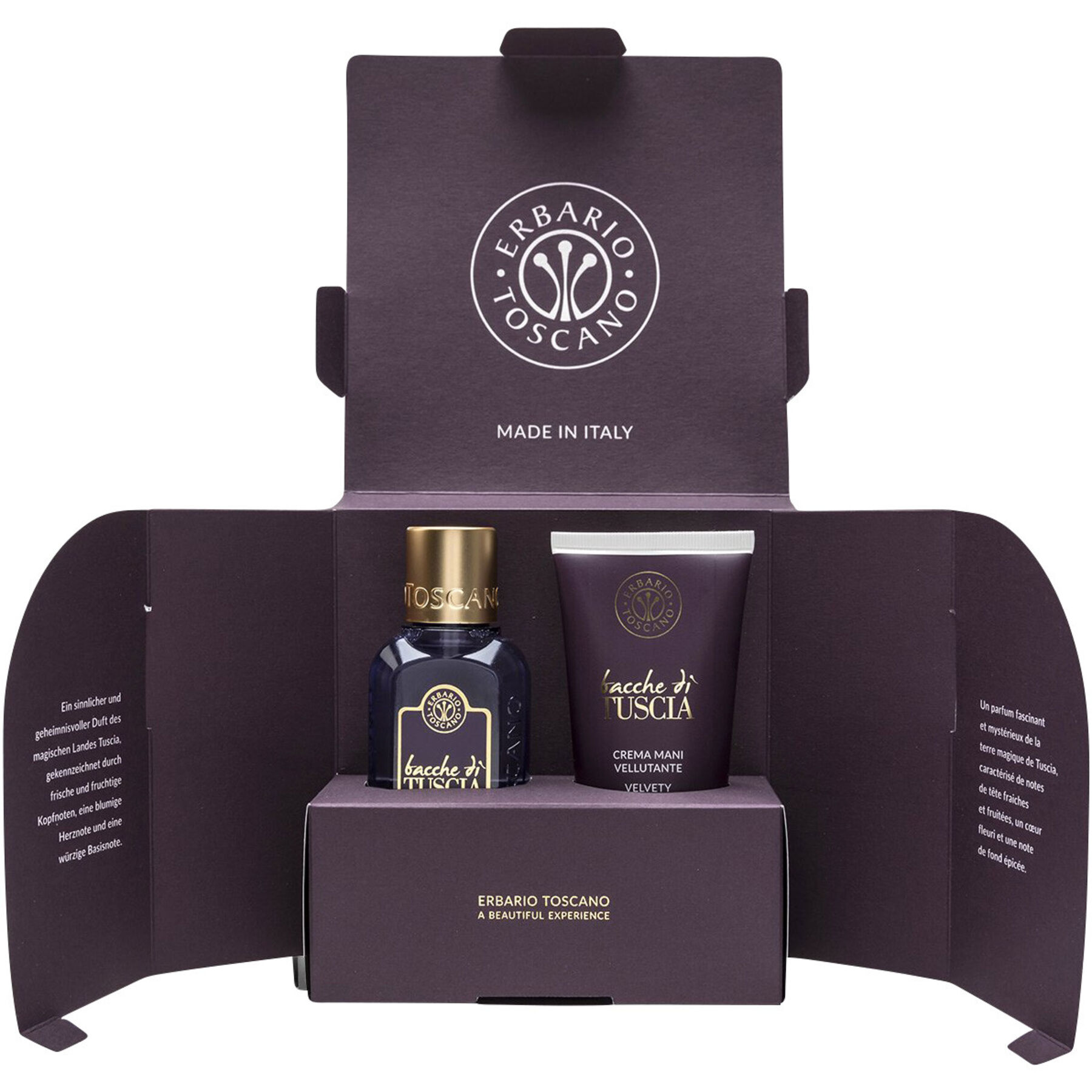 Erbario Toscano Erbario Geschenkbox Body Bacche di Tuscia, inkl. Shower Bath 125 ml + Hand Cream 100 ml - Farbe: violet - Material: Plastik - 236
