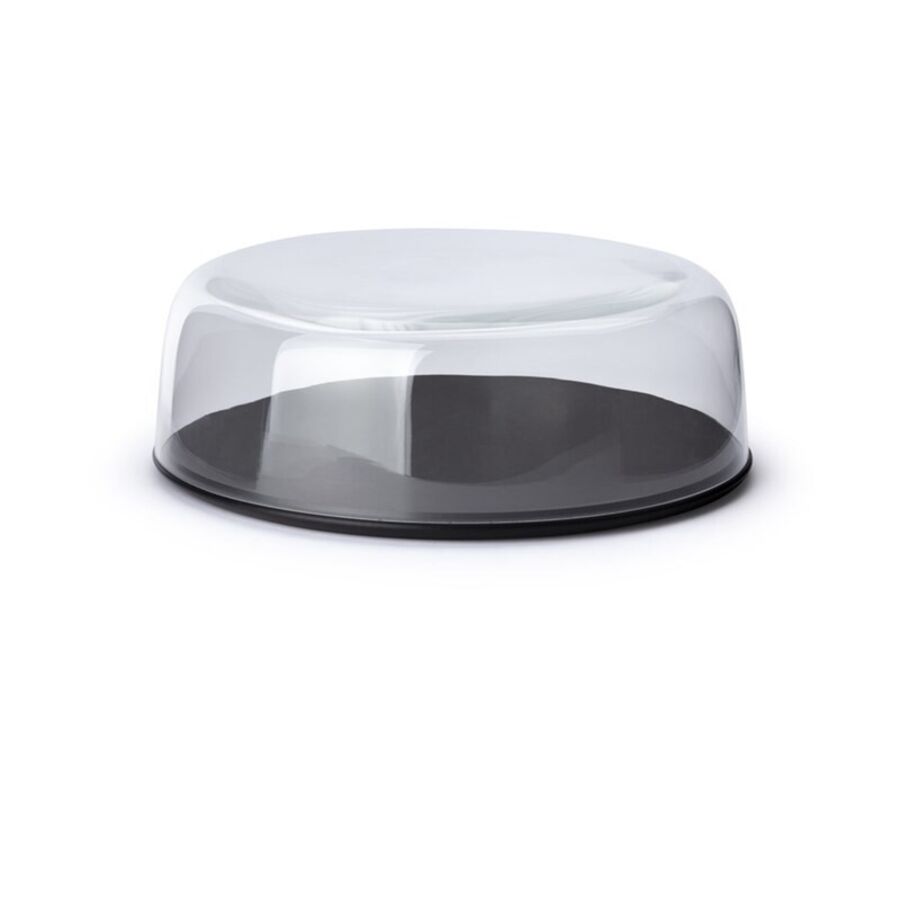 Campana per formaggio Continenta Nero/Transparent Vetro/Legno/Carta 27 cm 27 cm