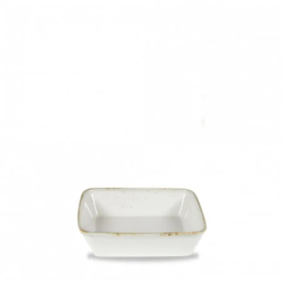 Backform Stonecast weiss Steingut B 25 T 25 cm