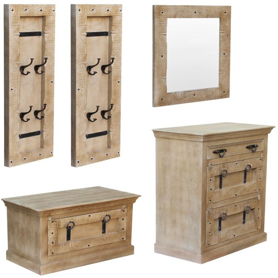 Mobili appendiabiti Daipur Marrone Legno/Metallo 276 cm 110 cm