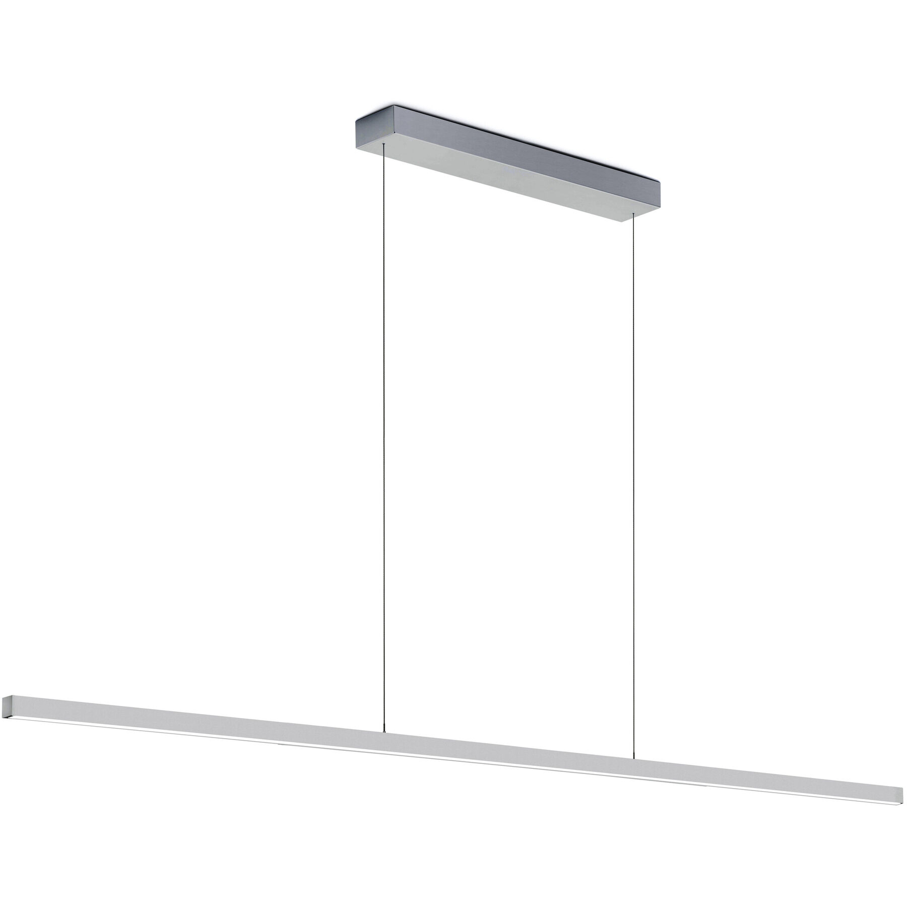 Bankamp Designer-Pendellampe Line Aluminium matt Aluminium 7200 lm B 200 cm - LED - Lichtfarbe: Extra warmweiss- LED Energiesparlampe