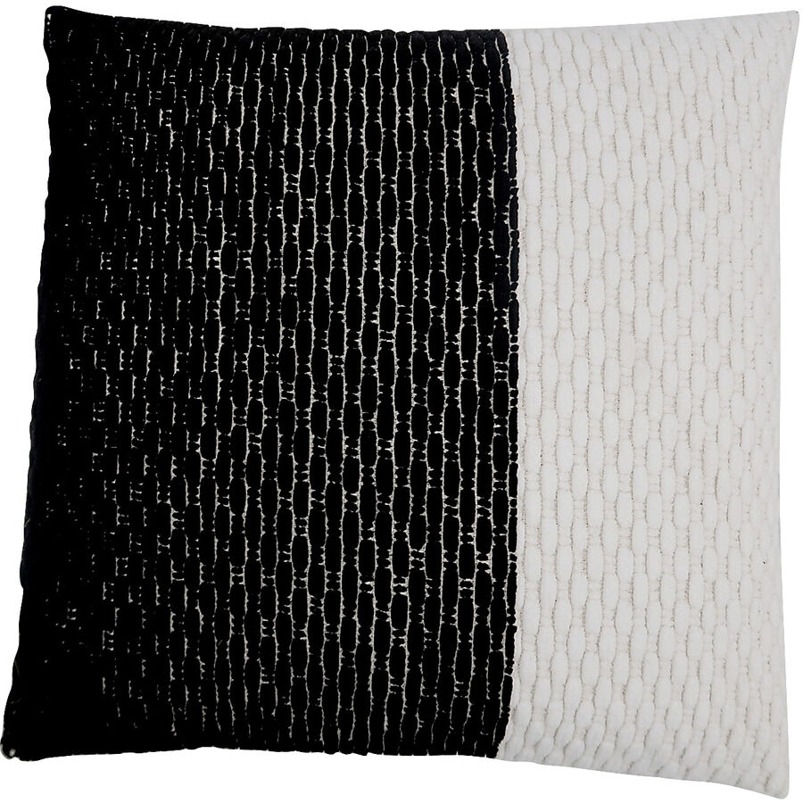 Zierkissen Dina Schwarz/Weiss Baumwolle 45 cm 45 cm