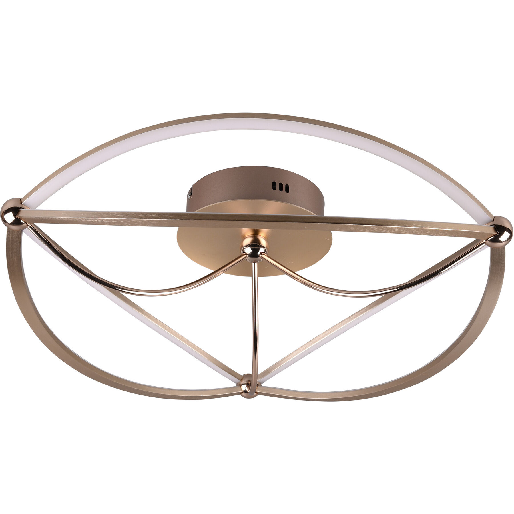 Deckenlampe Caro messing matt Metall 5600 lm - LED - Lichtfarbe: Helles Neutralweiss- LED Energiesparlampe