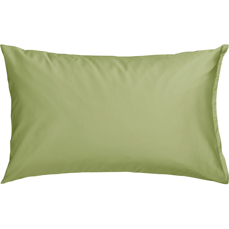 Kissenbezug Kos Olive Einfarbig Satin B 65 T 65 cm