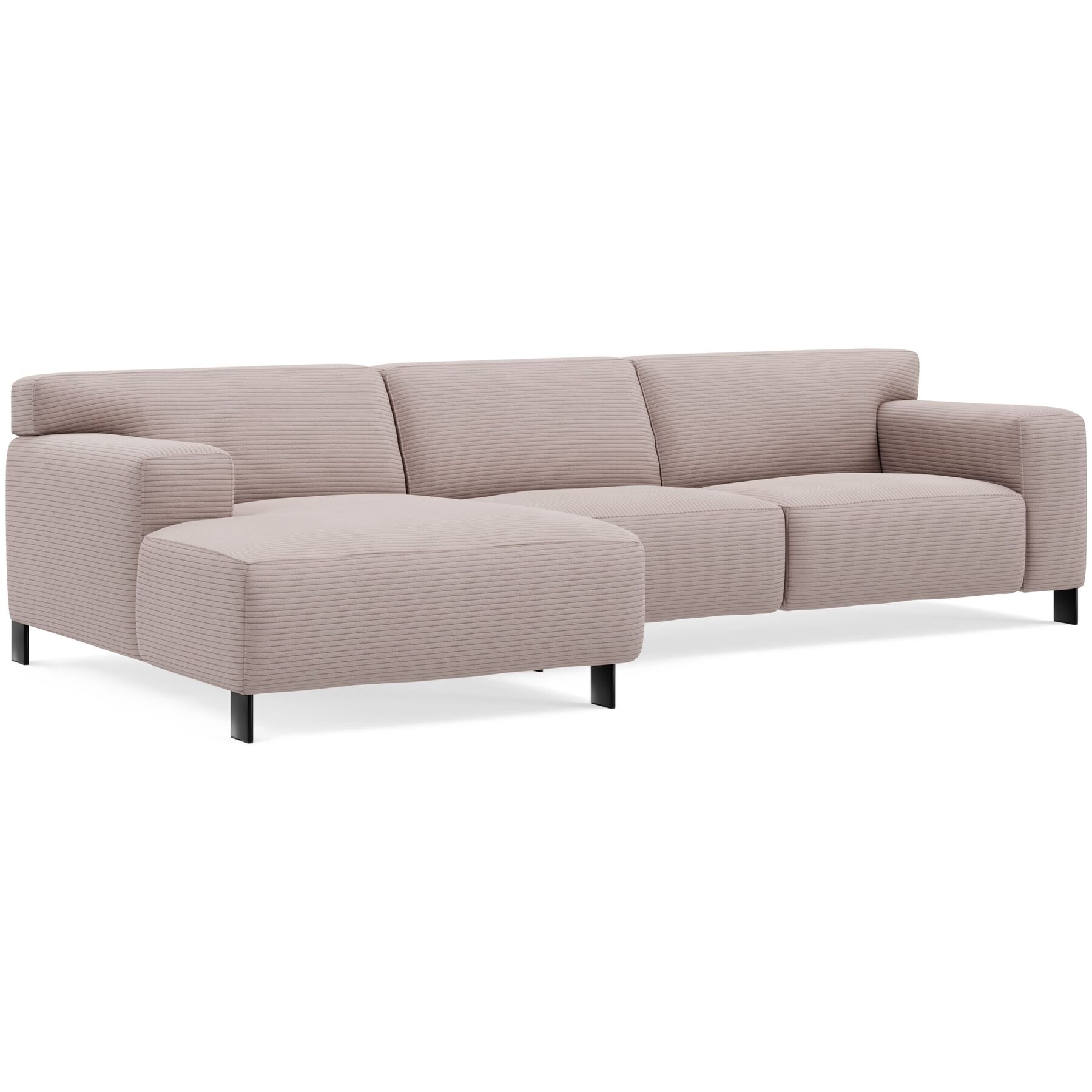 Komfortables Ecksofa Vada Stoff altrosa B 301 cm T 160 cm - Möbel Konfigurator: Traummöbel individuell zusammenstellen - Ecksofa