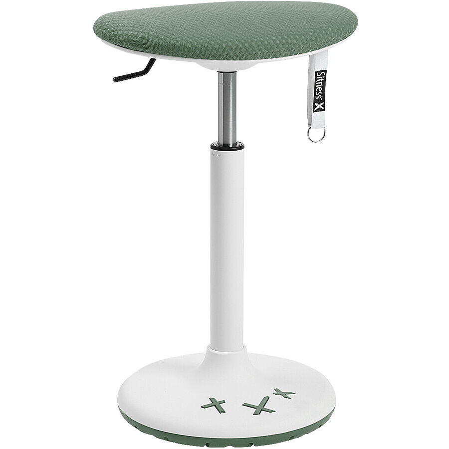 Bürostuhl Neas Grün/Weiss Polyester/Kunststoff/Stoff 38 cm 52 cm Höhenverstellbar (manuell)