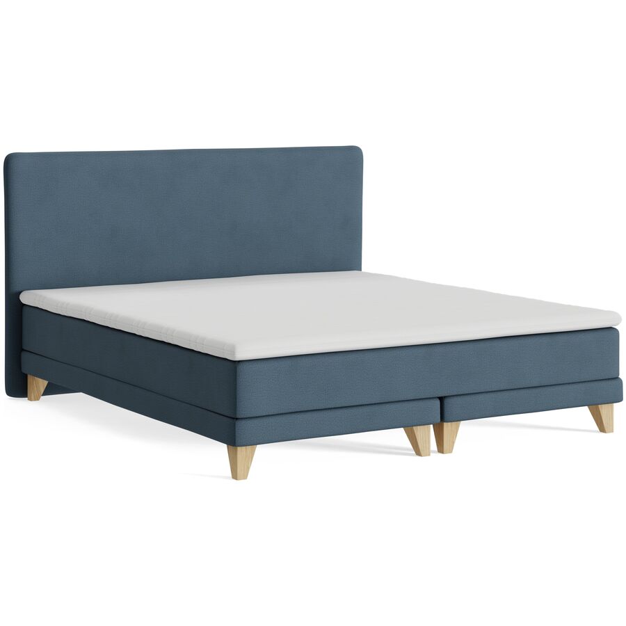 Boxspringbett President blau Stoff 180 x 200 cm - Möbel Konfigurator: Traummöbel individuell zusammenstellen