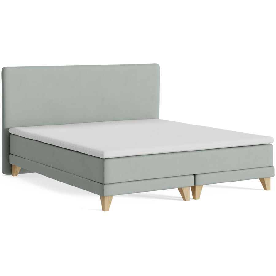 Boxspringbett President grün Stoff 180 x 200 cm - Möbel Konfigurator: Traummöbel individuell zusammenstellen