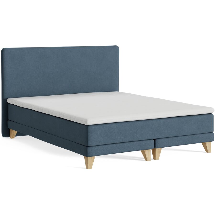 Boxspringbett President blau Stoff 160 x 200 cm - Möbel Konfigurator: Traummöbel individuell zusammenstellen