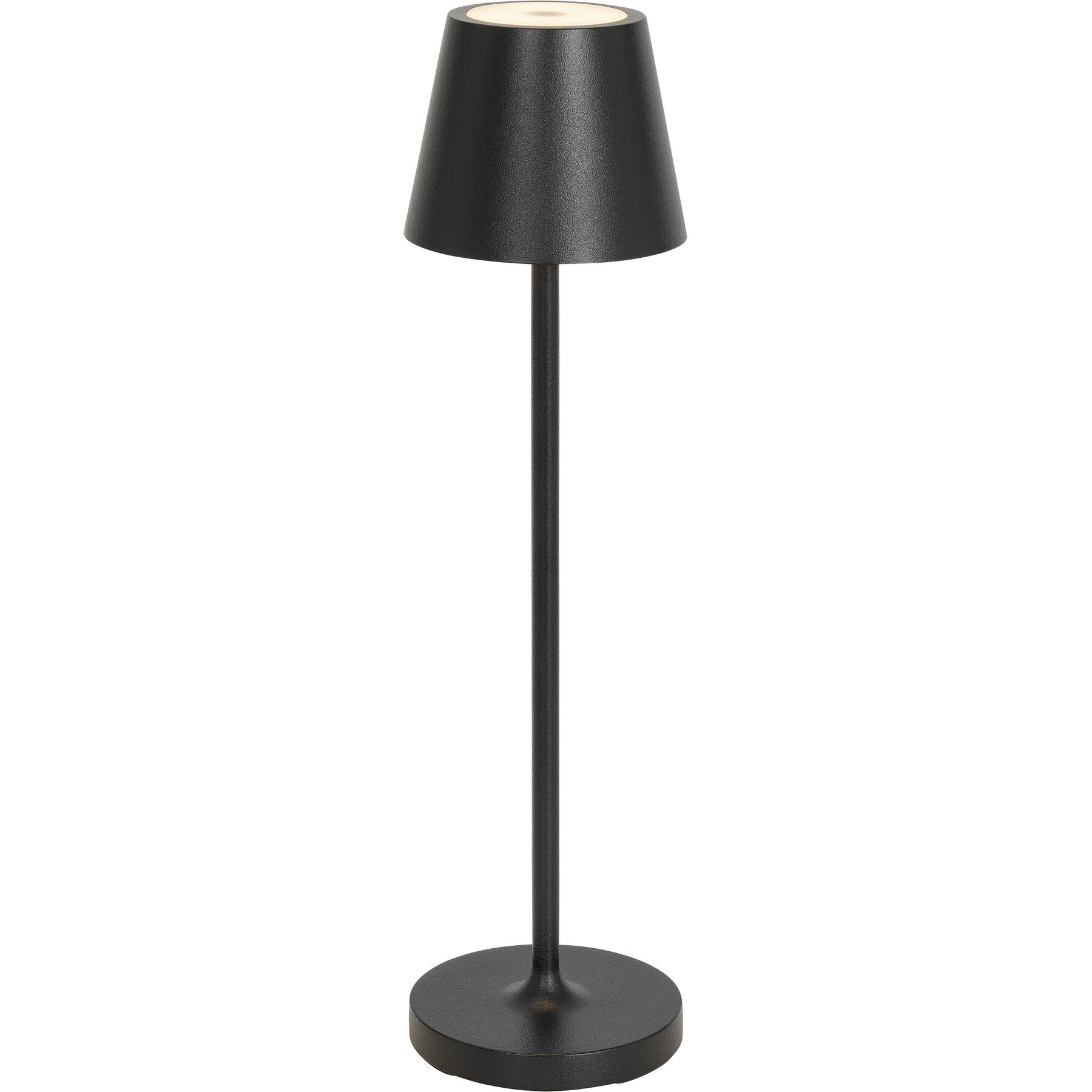 Tischlampe Aline Schwarz Aluminium, Kunststoff H 27 cm 100 lm - LED - Lichtfarbe: Extra warmweiss- LED Energiesparlampe
