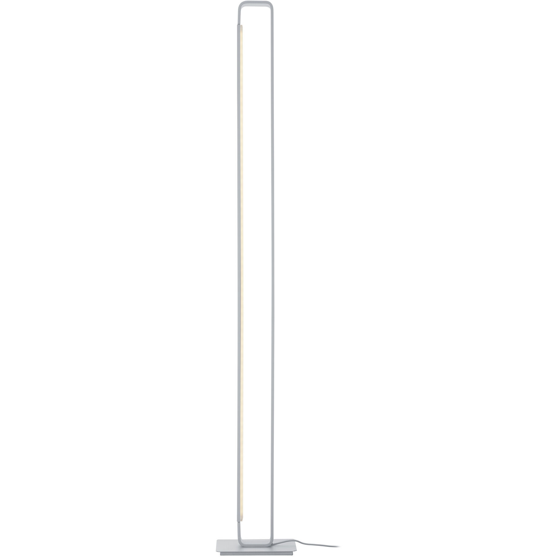 Stehlampe Box silber Eisen 3800 lm H 120 cm - LED - Lichtfarbe: Extra warmweiss - LED Energiesparlampen