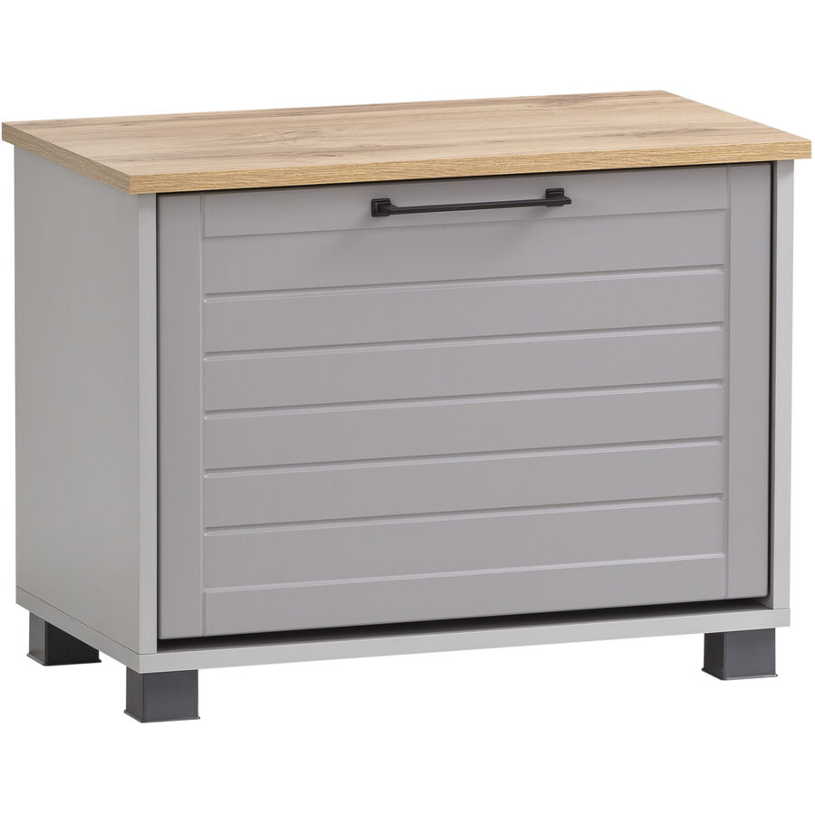 Panca per scarpe Wimmis Marrone Materiale a base di legno 62 cm 47.2 cm - Colore: casa di campagna in quercia - Panca per scarpe