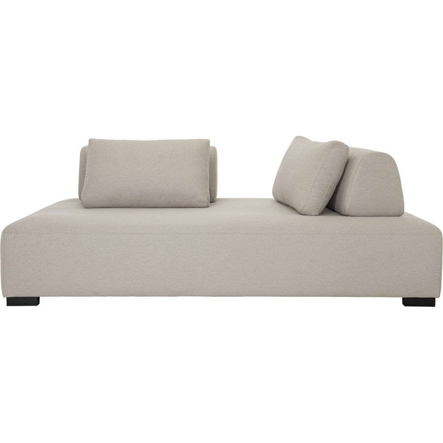 Divano letto Valerio Beige Tessuto 220 cm 110 cm Schienale regolabile/Supporto regolabile