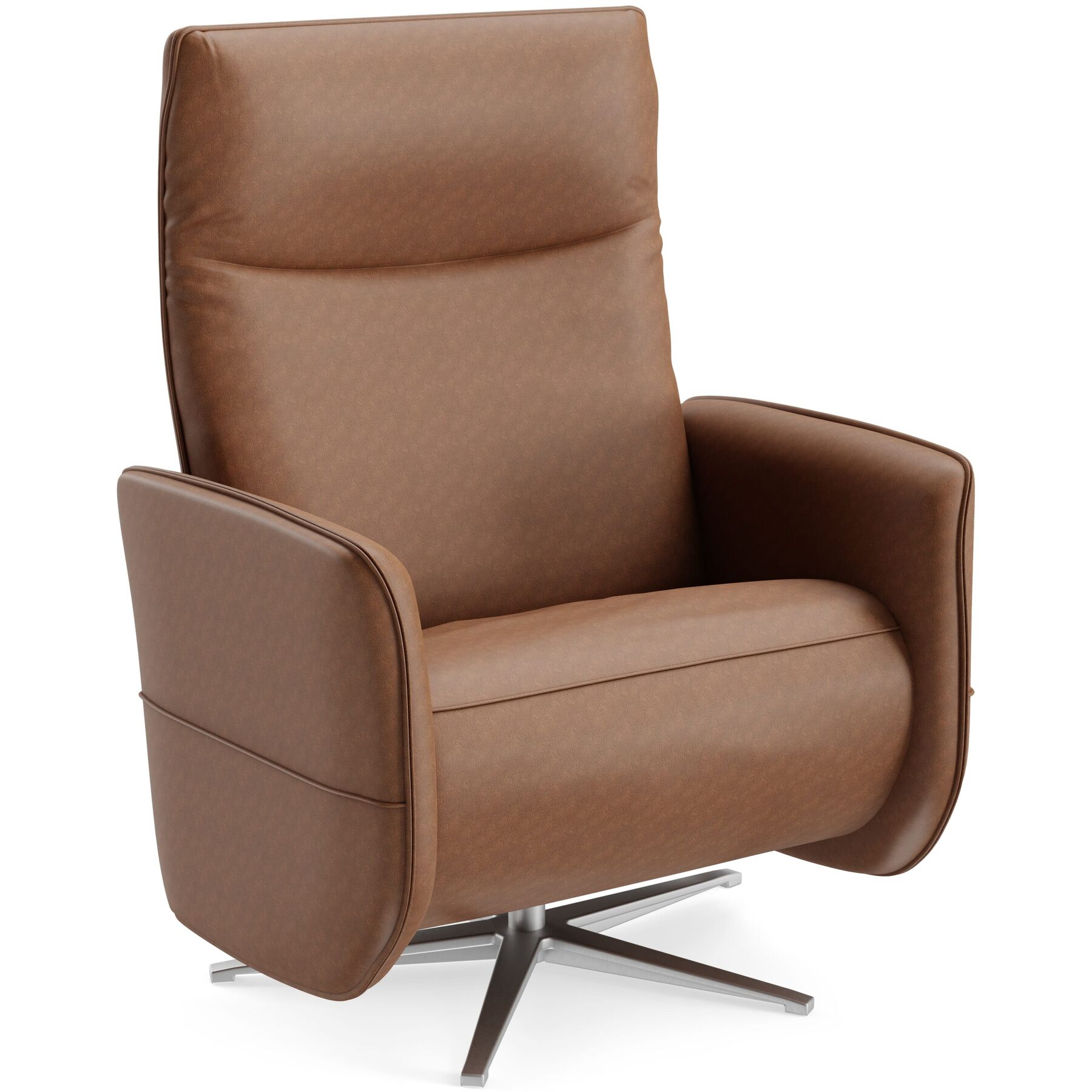 Relaxsessel Lidja Tabak Leder T 170 B 94 H 112 cm - Möbel Konfigurator: Traummöbel individuell zusammenstellen
