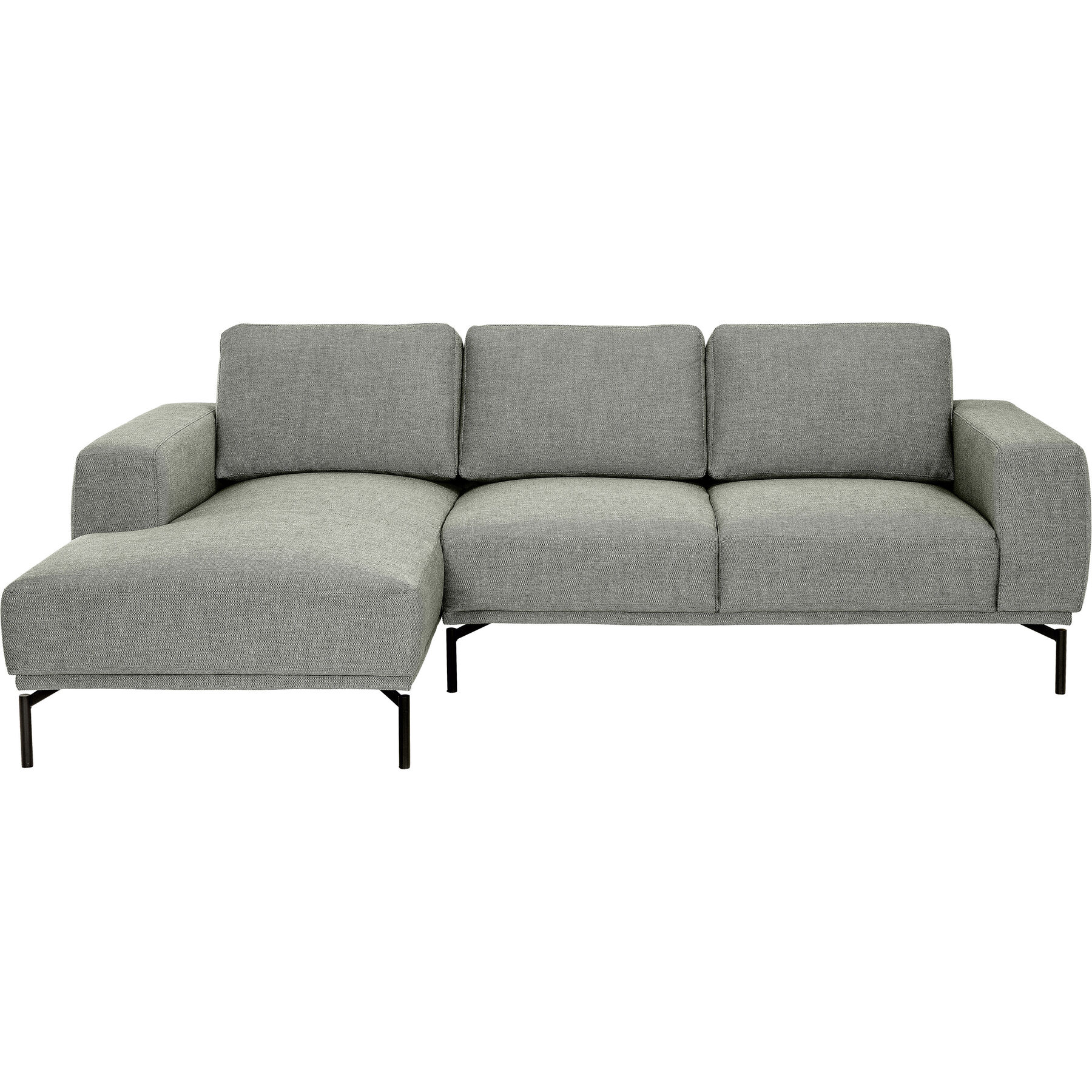 MyDeal Ecksofa Maja Stoff hellgrau B 243 T 162 cm - Möbel Konfigurator: Traummöbel individuell zusammenstellen