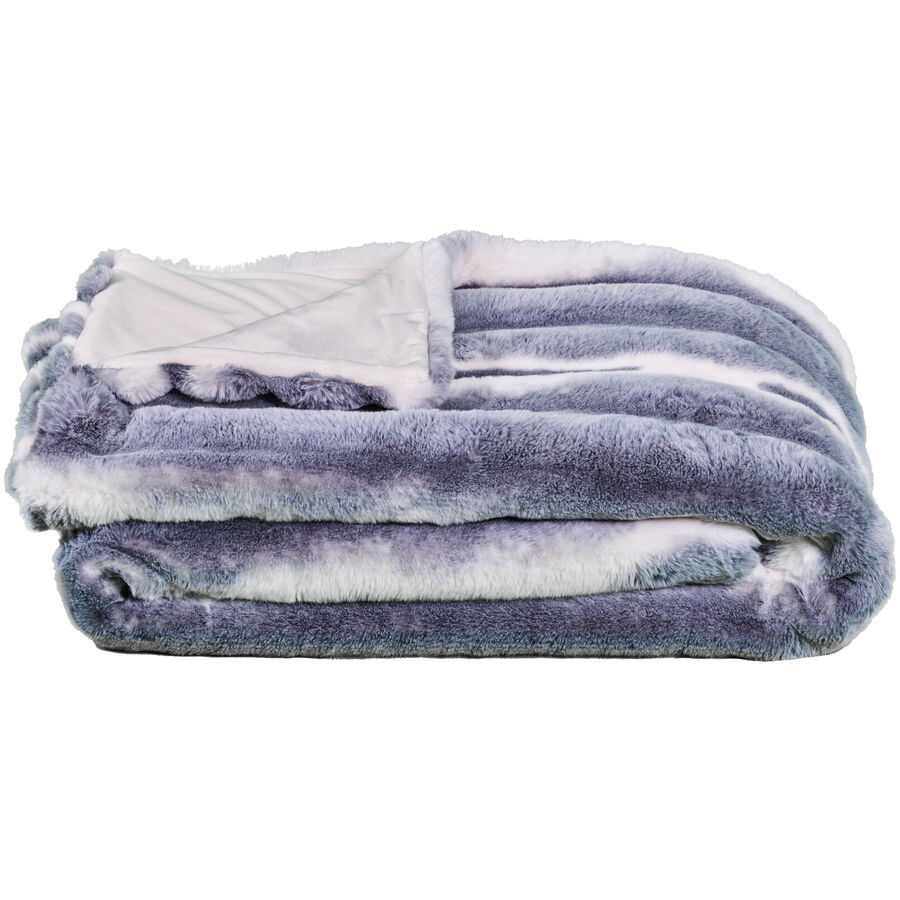 Kunstpelz Chinchila Silber Polyester 200 cm 150 cm