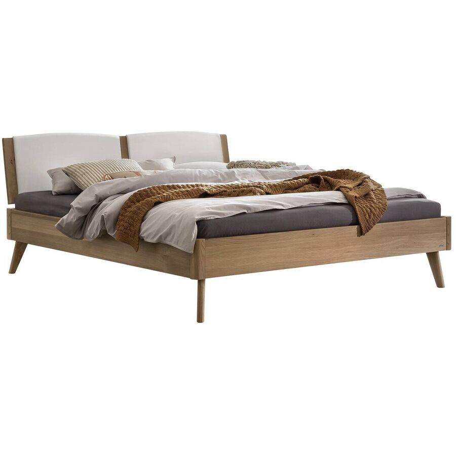 Hasena Bett Castello Braun Holz 160 x 200 cm - Farbe: eiche hell - Material: Eiche massiv - Bett