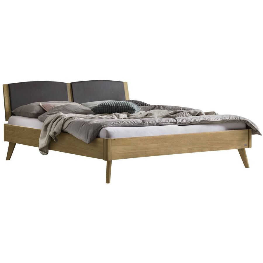 Hasena Bett Castello Braun Holz 160 x 210 cm - Farbe: eiche hell - Material: Eiche massiv - Bett